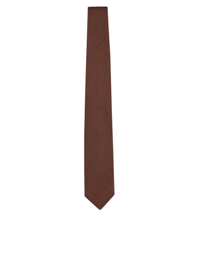 Lardini Printed Tie In Orange