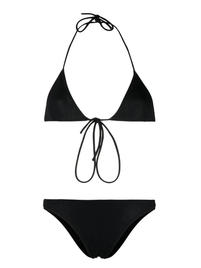 Shop Lido Ribbed-knit Bikini