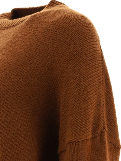 Shop Dolce & Gabbana Logo Plaque Sweater In Brown