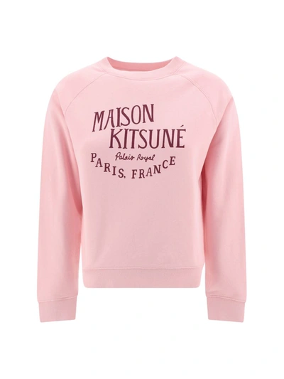 Shop Maison Kitsuné Sweatshirts In Pale Pink