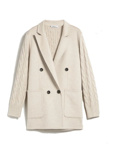 Shop Max Mara Dalida Double-breasted Wool And Cashmere Jacket In Beige