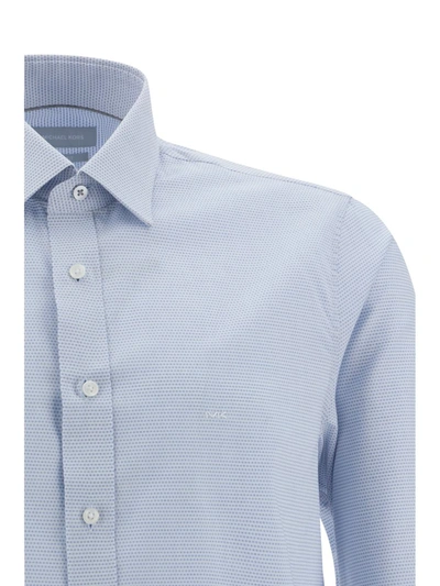Shop Michael Kors Shirts In Light Blue