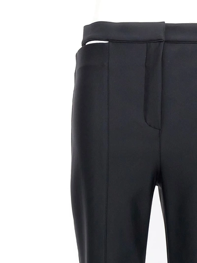 Shop Mugler Cut-out Pants In Black