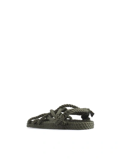 Shop Nomadic State Of Mind Jc Crossed Sandals Shoes In Green