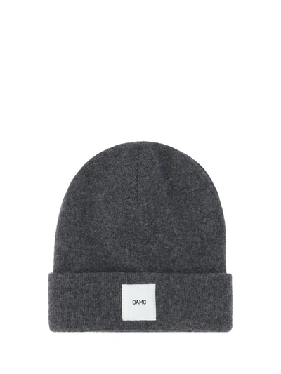 Shop Oamc Hats E Hairbands In Stone Grey