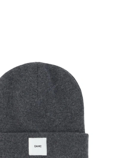 Shop Oamc Hats E Hairbands In Stone Grey