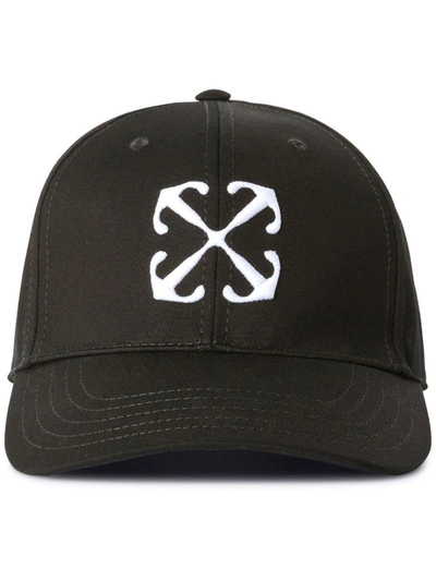 Shop Off-white Baseball Cap With Arrows Embroidery In Black