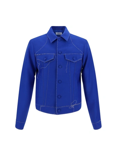 Off-white Alien Face Jacket In Blue No Color