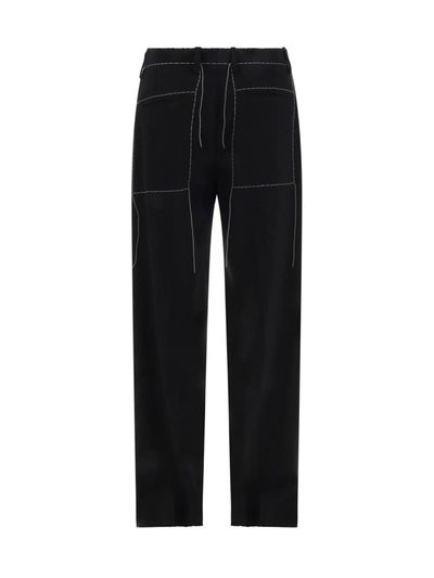 Shop Off-white Pants In Black/white