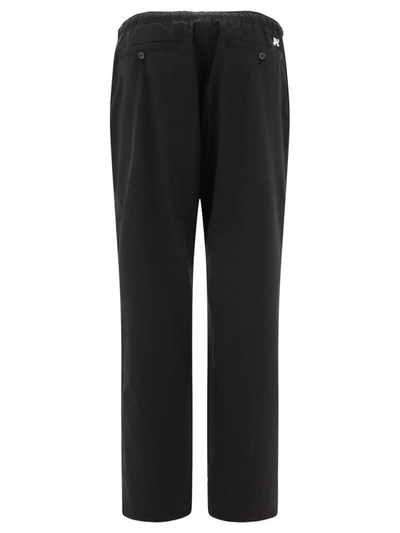 Shop Palm Angels "pa Monogram" Trousers In Black