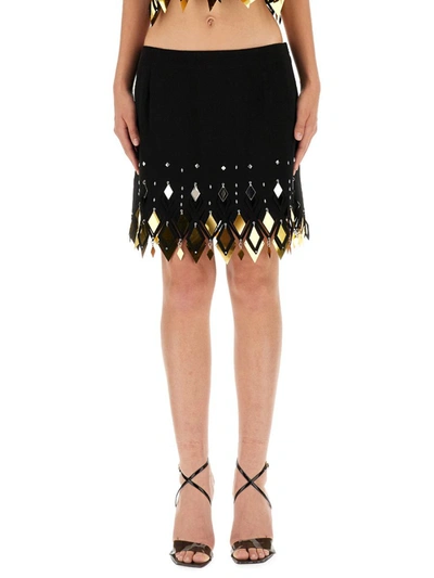 Shop Rabanne Paco  Mini Skirt In Black