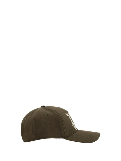 Shop Palm Angels Hats E Hairbands In Brown Off