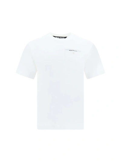 Shop Palm Angels T-shirts In White Off