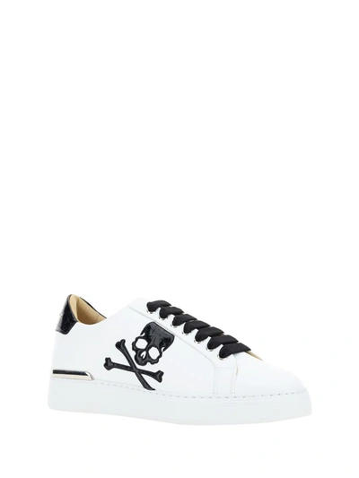 Shop Philipp Plein Sneakers In White/black