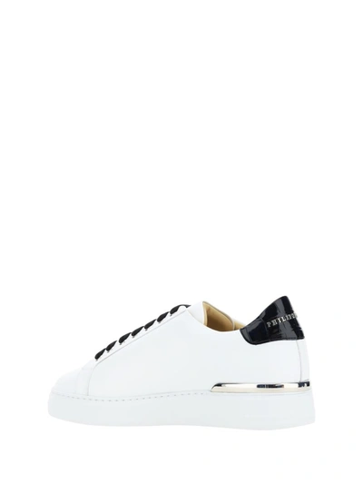 Shop Philipp Plein Sneakers In White/black