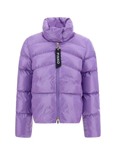 Shop Pinko Down Jackets In Purple