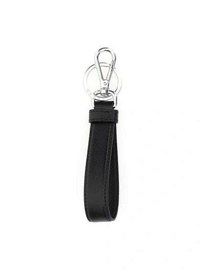 Shop Prada Key Rings In Nero