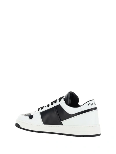 Shop Prada Sneakers In Nero+bianco