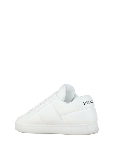 Shop Prada Sneakers In Bianco