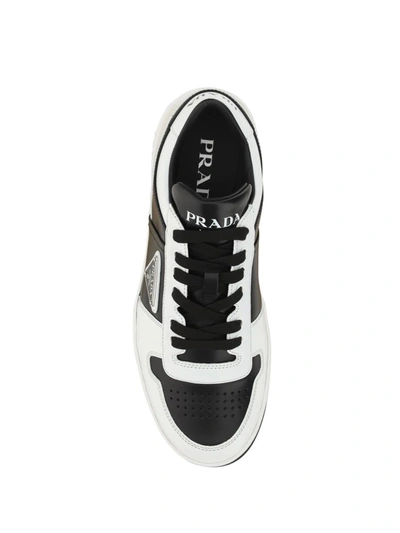 Shop Prada Sneakers In Nero+bianco