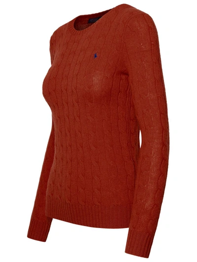 Shop Polo Ralph Lauren Red Cachemire Blend Julianna Sweater