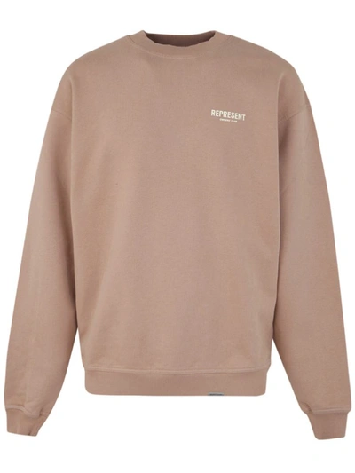 Shop Represent Owners Club Sweater Clothing In Grey
