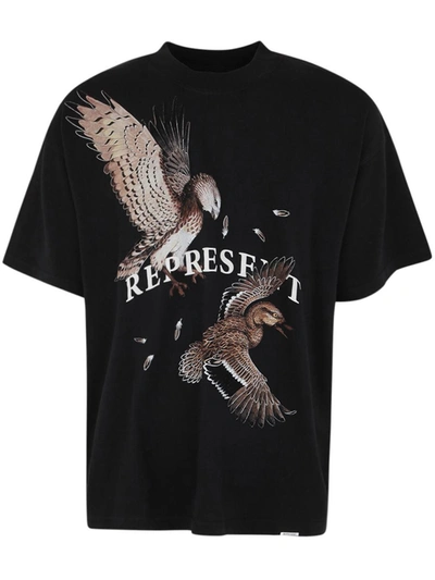 Shop Represent Birds Of Prey T-shirt Clothing In Black