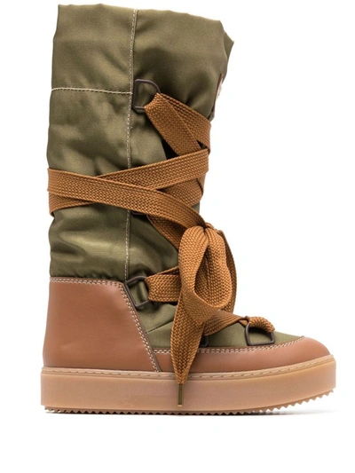 Shop See By Chloé Naina Shoes In Military Green