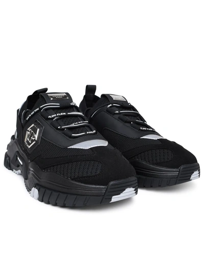 Shop Philipp Plein Predator Sneakers In Black Polyurethane