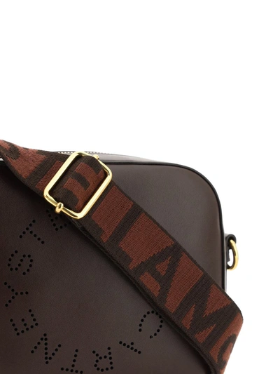 Shop Stella Mccartney Shoulder Bags In Chocolate Brown