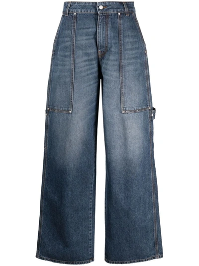 Shop Stella Mccartney Wide-leg Jeans In Dark Blue