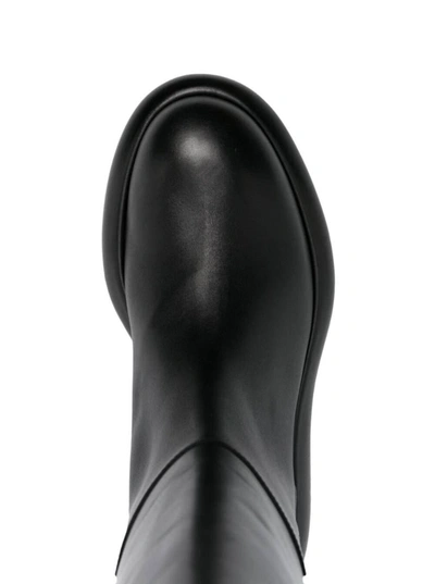 Shop Jil Sander Strong Form Box Leather Boots In Black