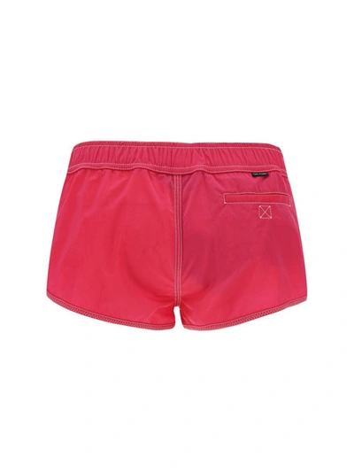 Tom Ford Logo Nylon Shorts Bermuda And Short Fuchsia In Pink