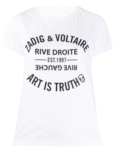 Shop Zadig & Voltaire Zadig&voltaire Walk Blason Clothing In White