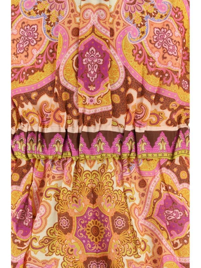 Shop Zimmermann Jumpsuits In Mustard/pink Paisley