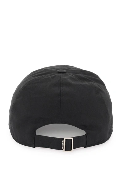 Shop Msgm Fluo Logo Baseball Cap In Black