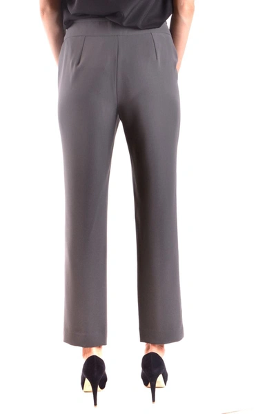 Shop Armani Collezioni Trousers In Gray