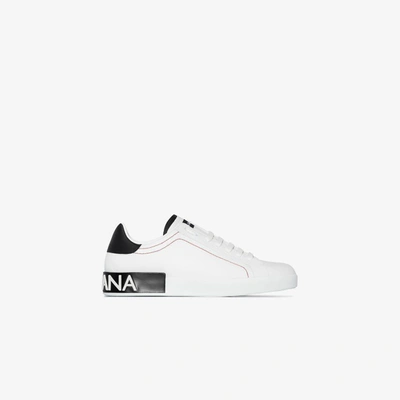 Shop Dolce & Gabbana Low Sneakers Shoes In White