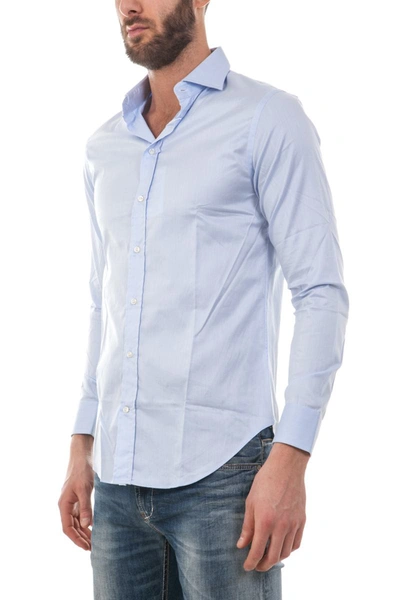 Shop Armani Collezioni Shirt In Light Blue