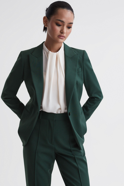 Shop Reiss Jade - Bottle Green Tailored Fit Single Breasted Suit Blazer, Us 12