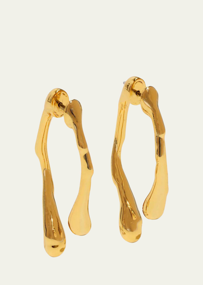 Shop Alexis Bittar Golden Drippy Earrings
