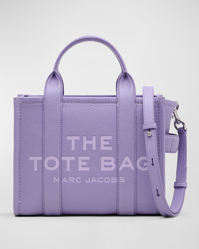 Shop Marc Jacobs The Small Leather Tote Bag In Lavender