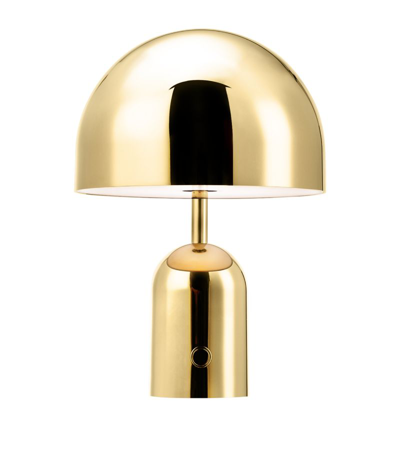 Shop Tom Dixon Portable Bell Table Lamp In Gold