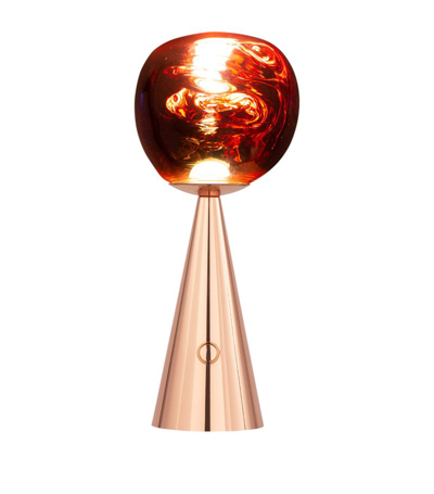 Shop Tom Dixon Portable Melt Table Lamp In Brown