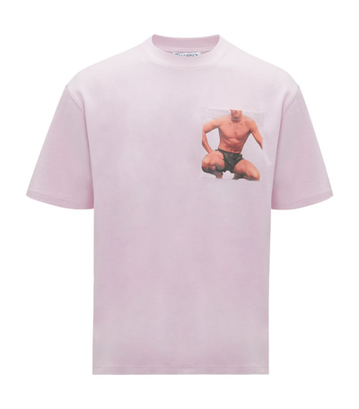 Shop Jw Anderson Golden Boys T-shirt In Pink