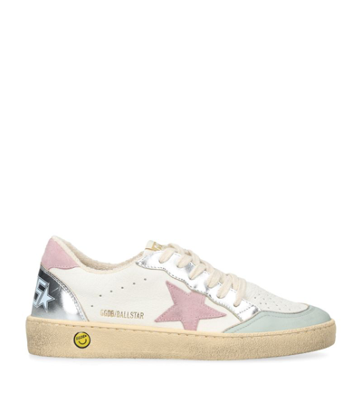 Shop Golden Goose Leather Ball Star Sneakers In Pink