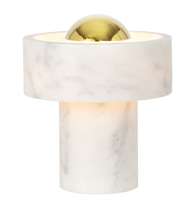 Shop Tom Dixon Marble Portable Table Lamp In White