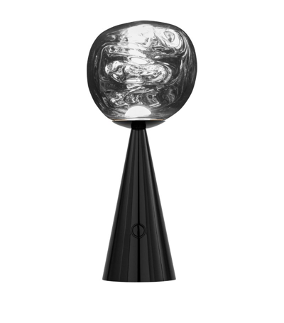 Shop Tom Dixon Portable Melt Table Lamp In Black