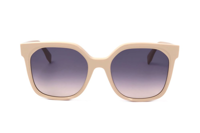 Shop Fendi Eyewear Oversized Frame Sunglasses In Pink