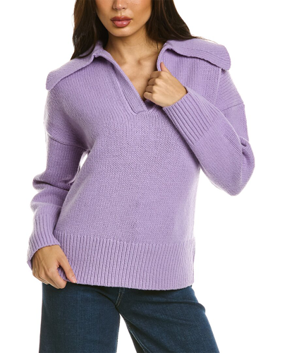 Shop A.l.c . Landon Wool Pullover In Purple